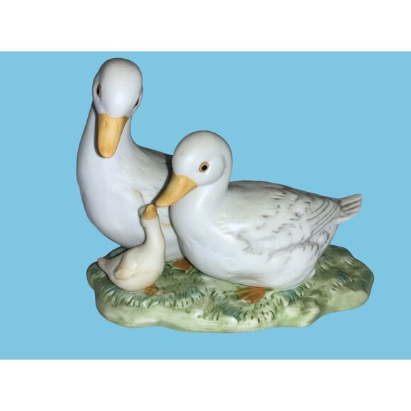 Homco Goose Duck Family Spring Summer Gosling Duckling Vintage 1425 - Picture 1 of 8